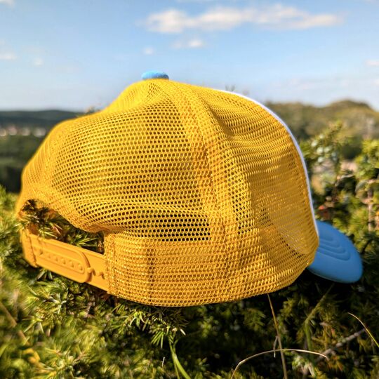 Czapka Trucker Original Junglist – Biała / Niebieska / Żółta