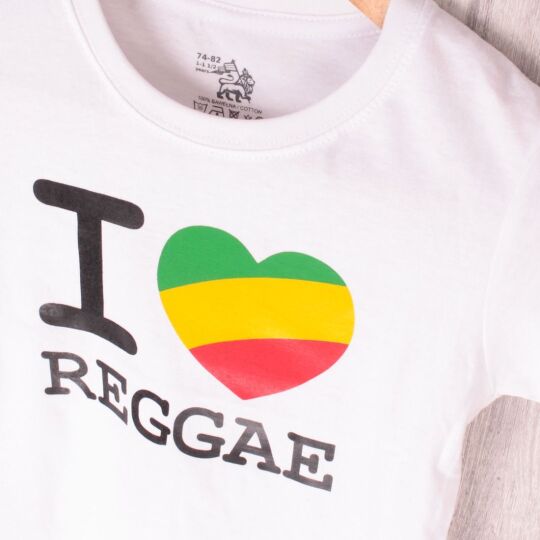 T-shirt dziecięcy - I ❤ Reggae
