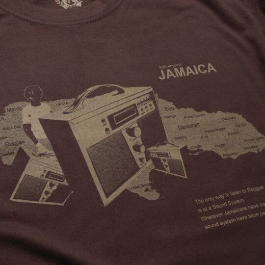 Radio Jam Nuff Respect Jamaica t-shirt | brown