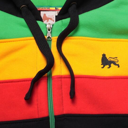 Bluza rozpinana z kapturem Dub Lion | Rasta Reggae