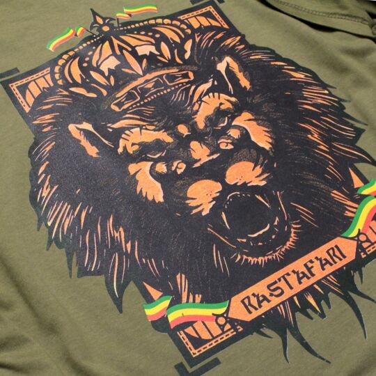 T-shirt Rastafari | oliwkowy