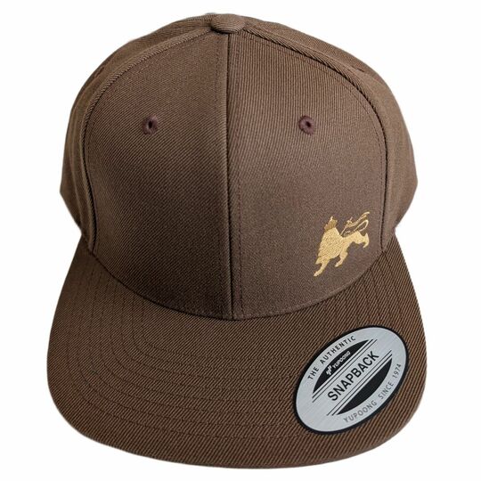 Czapka Snapback - Lion of Judah klasyczny- brązowa