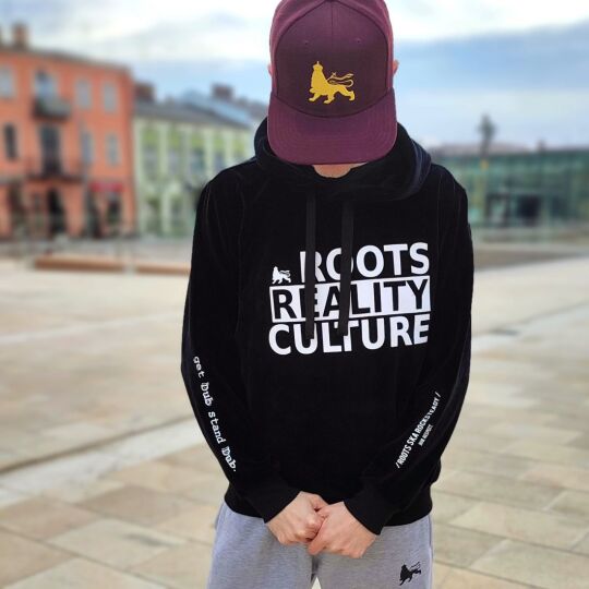 Bluza welurowa z kapturem Roots Reality Culture