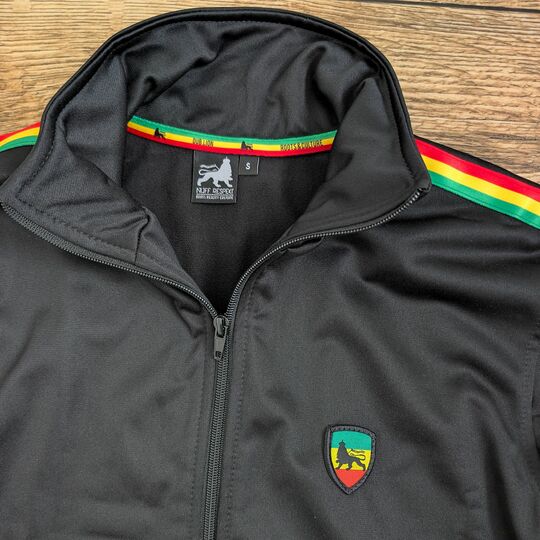 Track top jacket The Lion of Judah, Striped Rasta Tape Track Jacket