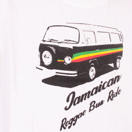Koszulka dziecięca | Jamaican Reggae Bus Ride - biel