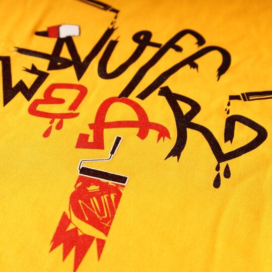 Tshirt- Nuff Wear - Graffiti - yellow