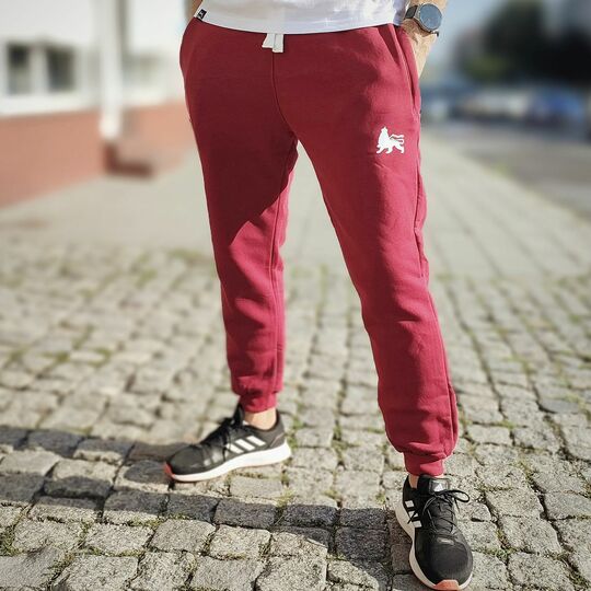 Dub Lion jogging trackies Sweatpants | Burgundy