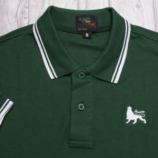 Lion of Judah Short Sleeve Polo | green