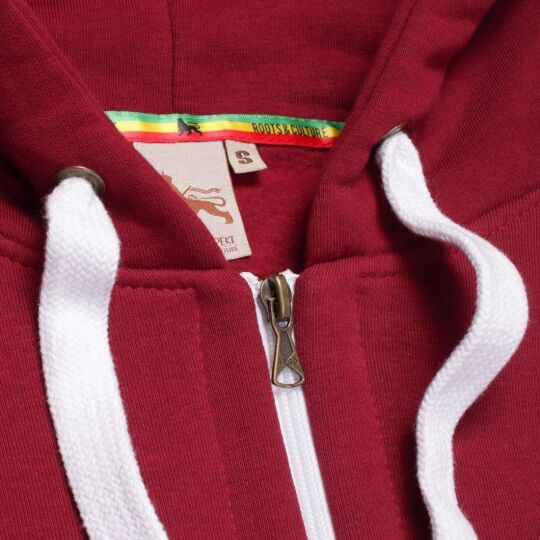 DubLion unisex Zip Hoodie |  burgundy