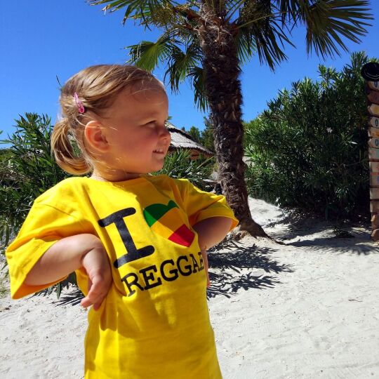 Kids t-shirt | I love Reggae