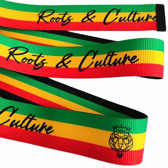 Pasek do spodni Roots z klamrą Rasta Courage