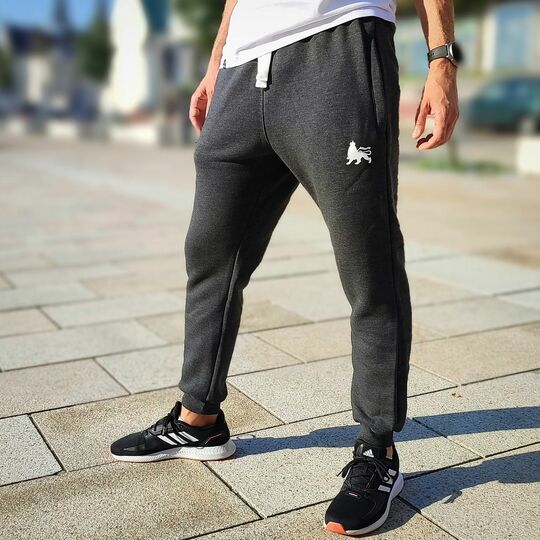 Dub Lion jogging trackies | graphite