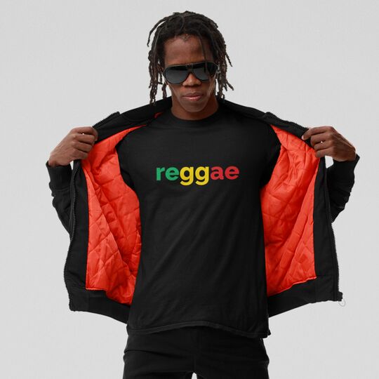 Czarny tshirt - Reggae
