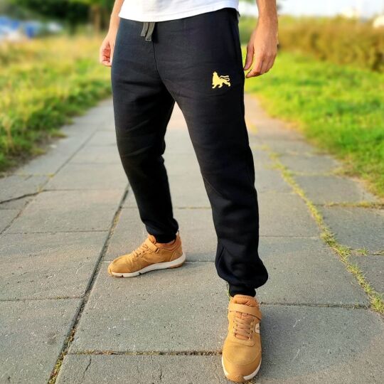 Dub Lion jogging trackies | black