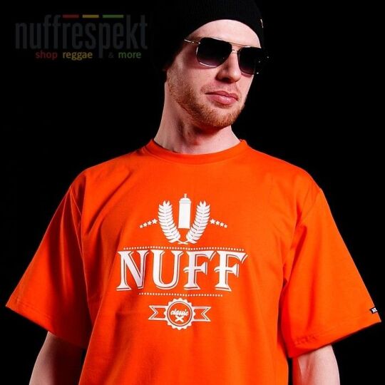 Tshirt męski - Nuff Wear spray 01613 - orange