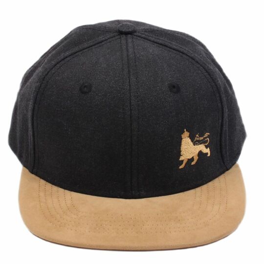 Lion of Judah snapback cap |  Black & Camel