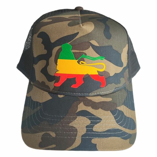 Lion of Zion baseball cap | Woodland camo