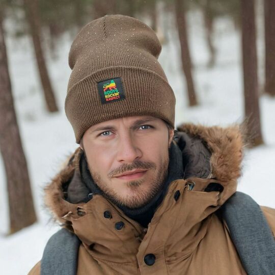 Czapka beanie zimowa Roots Rockin' Raspect | brąz