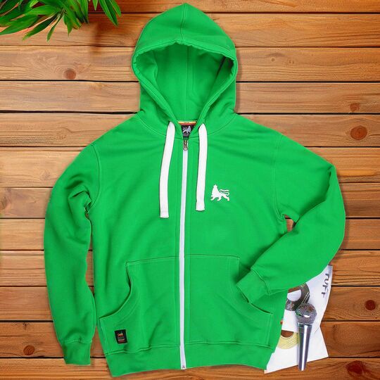 DubLion unisex Zip Hoodie |  green spring color