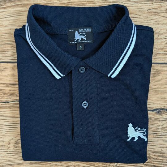 Koszulka Polo Lion of Judah - Granatowa z białymi detalami