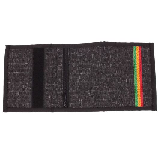 Dub Lion wallet | black melange + rasta