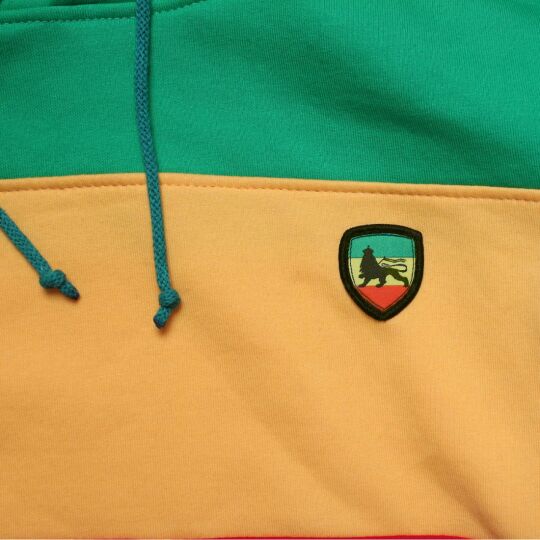 Striped Rasta Colour Block Hoodie