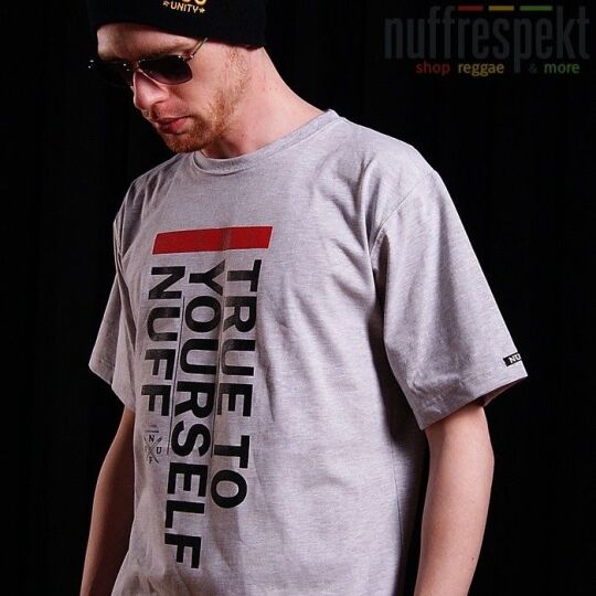 True To Yourself  tshirt męski - Nuff Wear 0813 - gray