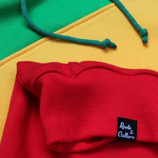 Striped Rasta Colour Block Hoodie