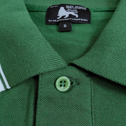Koszulka Polo Lion of Judah - Zielona z białymi detalami