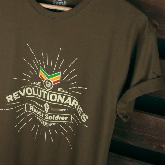 Revolutionaries Roots Soldier | olive tshirt