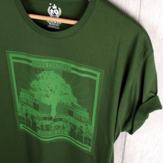 Tree of Life - Bass Culture green t-shirt