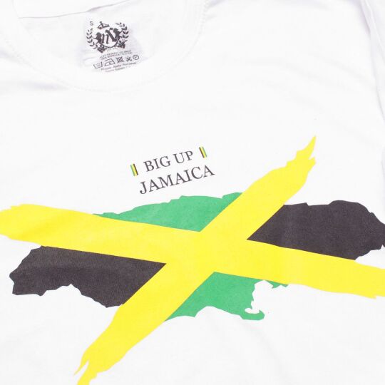 Tshirt Big Up Jamaica | biały