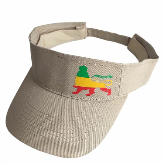 Beige Sun Visor Cap for Dreadlocks