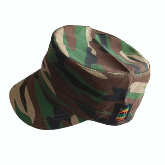 Army flat cap Roots Rockin' Raspect | woodland camouflage