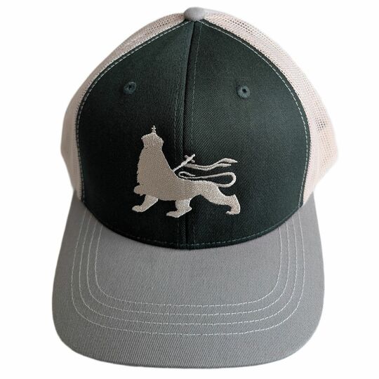 Czapka baseball Lion of Judah  | Ciemna zieleń/szary/beż