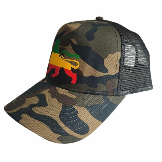 Lion of Zion baseball cap | Woodland camo