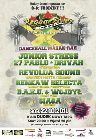 VI URODZINY REGGAE FEVER!