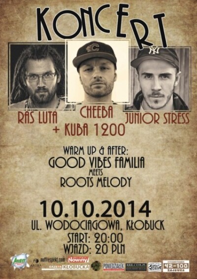 Koncert: RasLuta /JuniorStress/ Cheeba/ Kuba1200