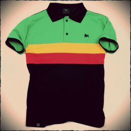 Dub Lion rasta polo