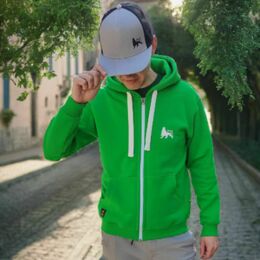 Lion of Judah Hoodie: Minimalist Style in Moss Green Hue