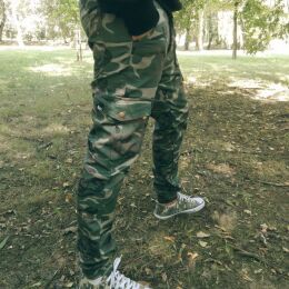 Joggery camo - rasta inset