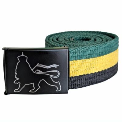 Lion of Zion sackcloth Jamaica color Trouser belt
