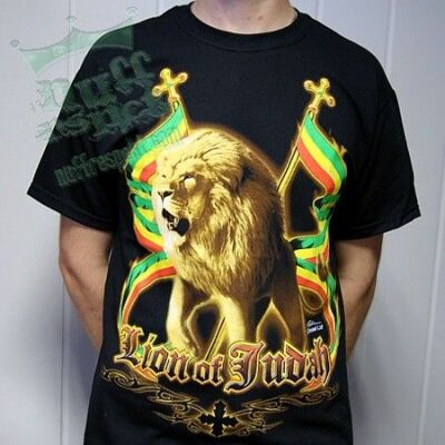 Koszulka Lion of Judah full rasta