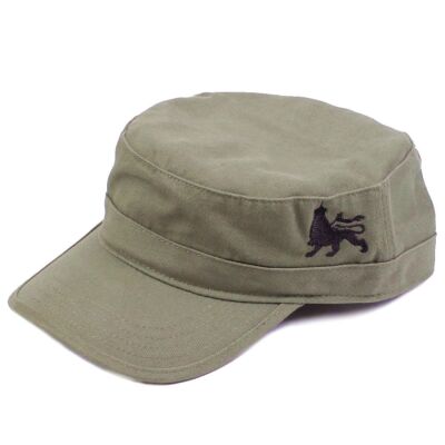 Army flat cap Lion of Judah | olive