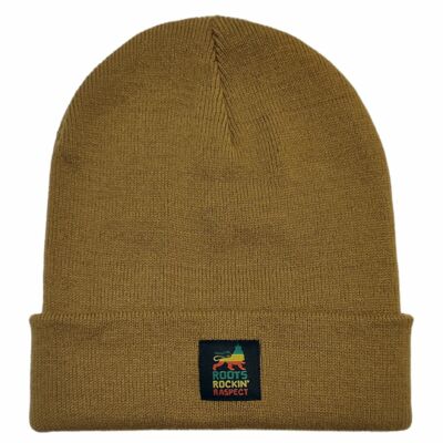 Czapka beanie zimowa Roots Rockin' Raspect | karmelowy