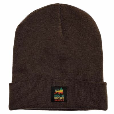 Czapka beanie zimowa Roots Rockin' Raspect | brąz