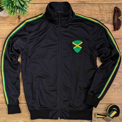Sportowa czarna rozpinana bluza Jamajka
