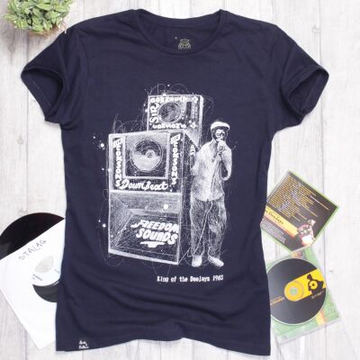 King of the Deejays 1963 ladies tshirt