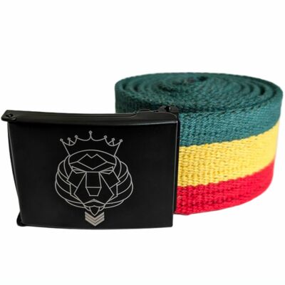 Lion Spirit Reggae webbing belt