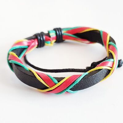 Rasta Reggae thong bracelet 0322